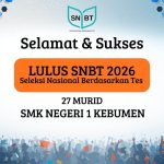 27 Siswa SMK Negeri 1 Kebumen Lolos PTN Jalur SNBT 2026, Tembus Undip hingga Unsoed